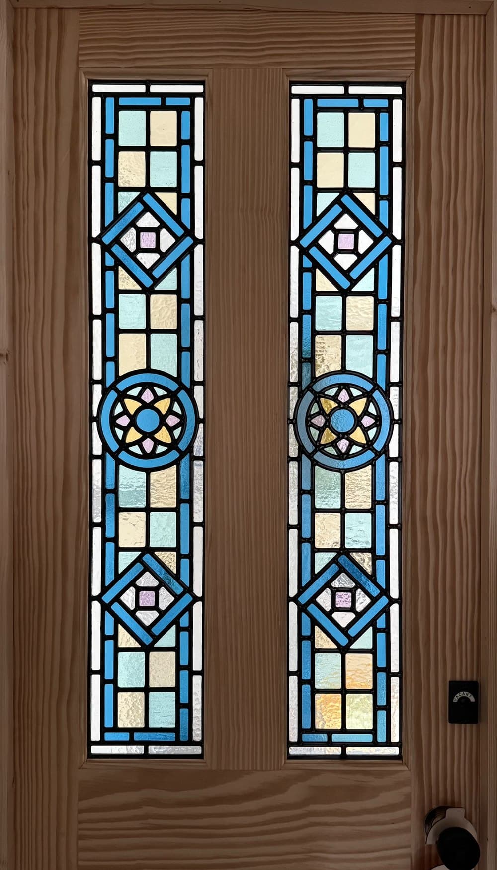 Victorian Stained Glass Door Panels